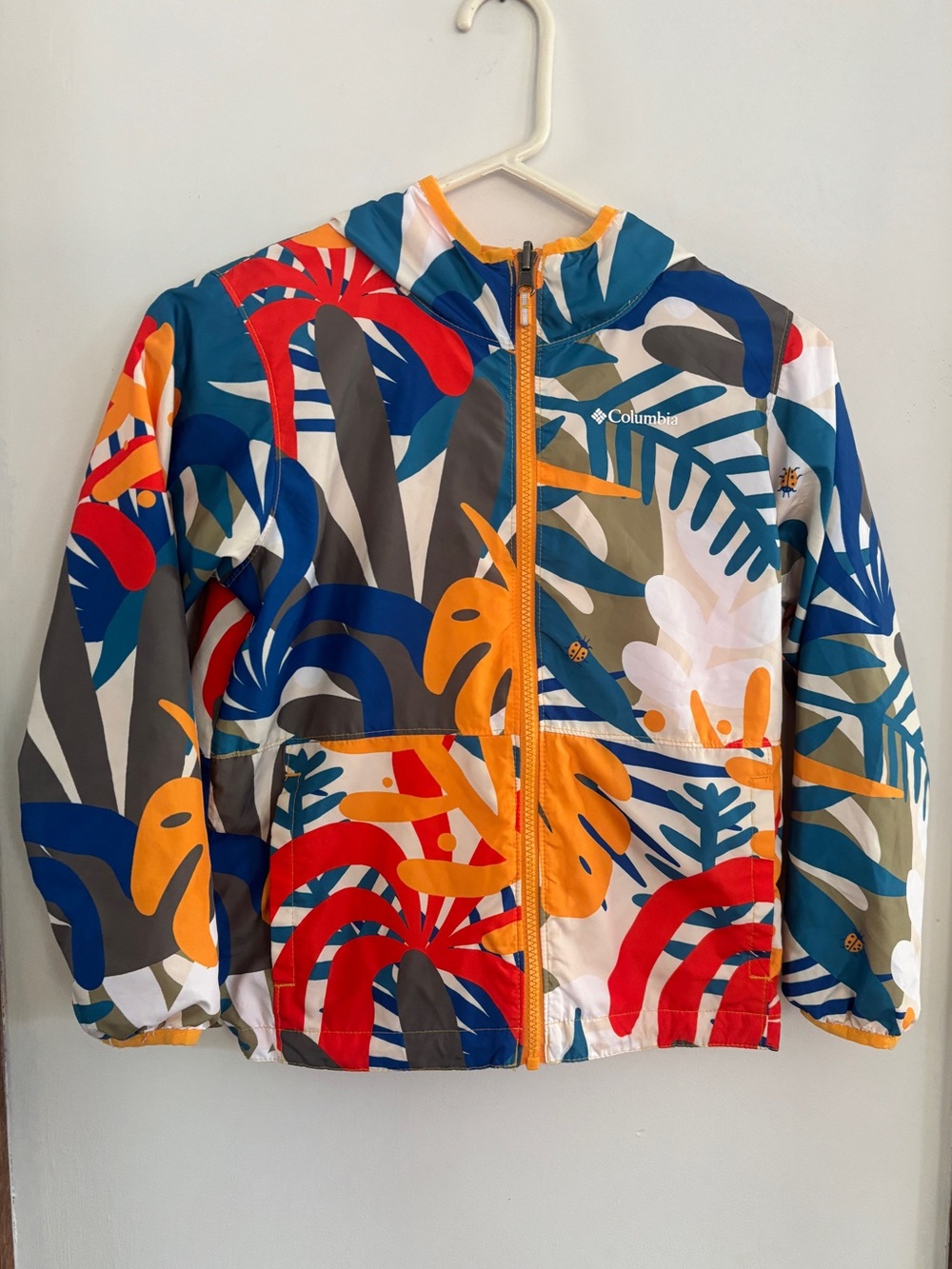 Columbia Glennaker Rain Jacket Outerwear Youth Small Lightweight Floral Size 8